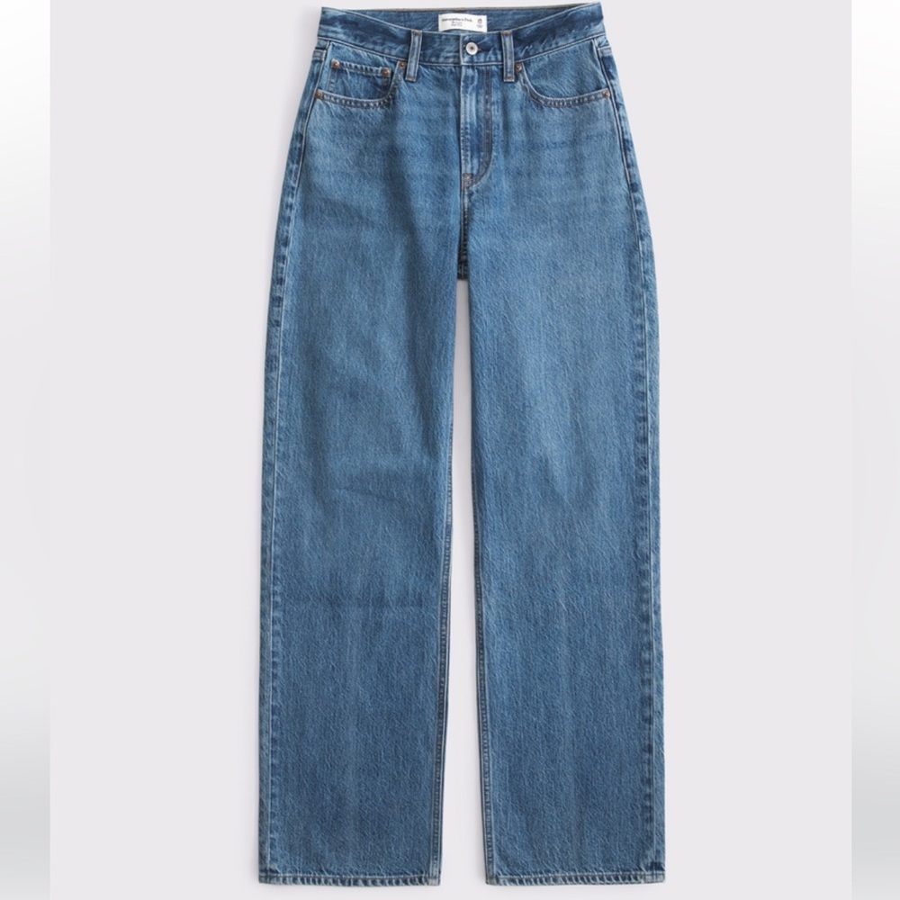 Abercrombie & Fitch “The Loose” High Rise Blue Jeans